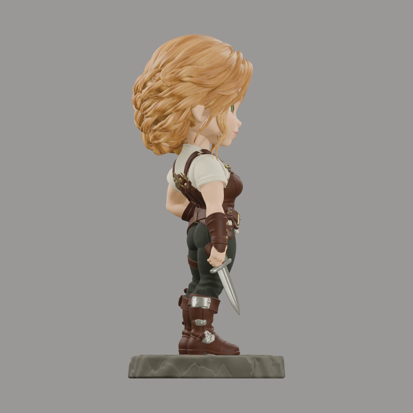 Althea Zoltaire · Chibi mit Zopf · Ansicht 4