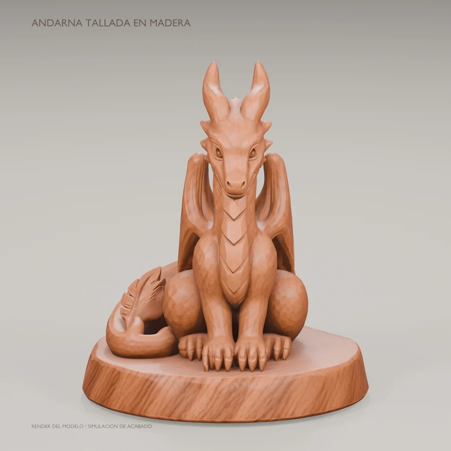 Andarna · carved wood edition · 3D