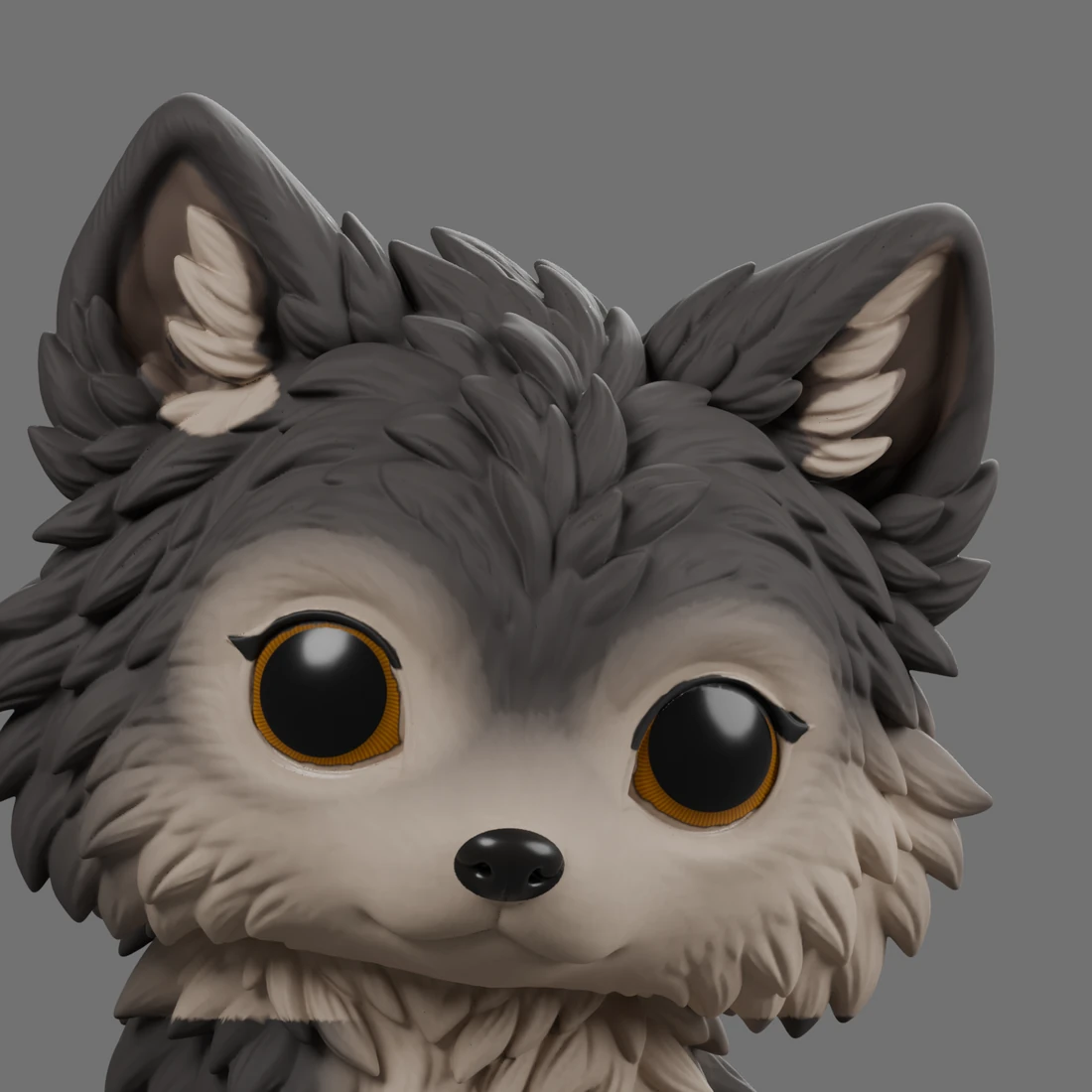 Andras · Sitzender Wolf · Ansicht 6