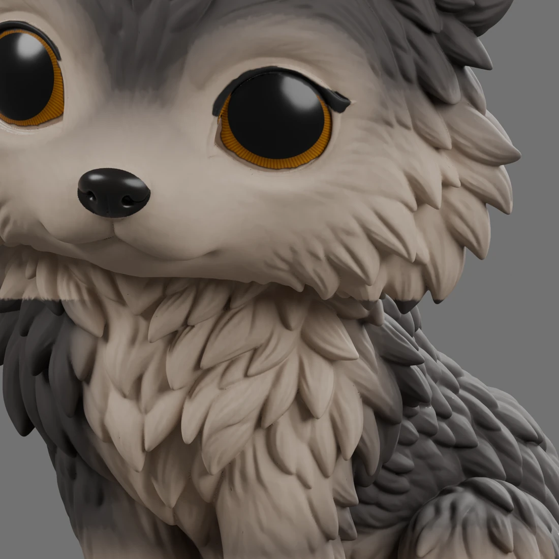 Andras · Sitzender Wolf · Ansicht 7