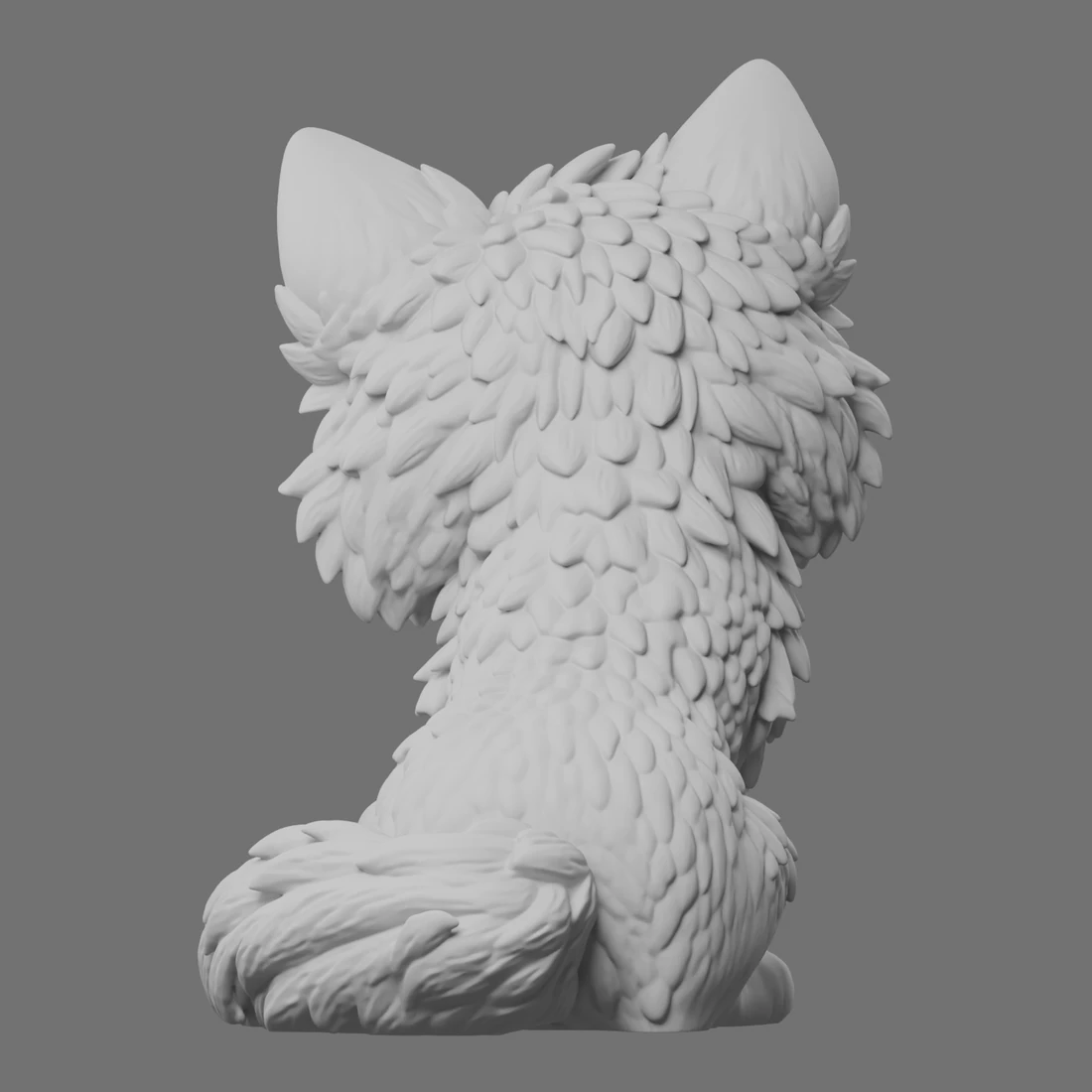 Andras · Sitzender Wolf · Ansicht 10