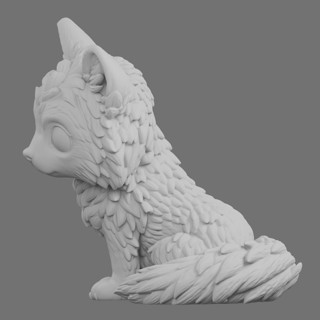 Andras · Sitzender Wolf · Ansicht 11