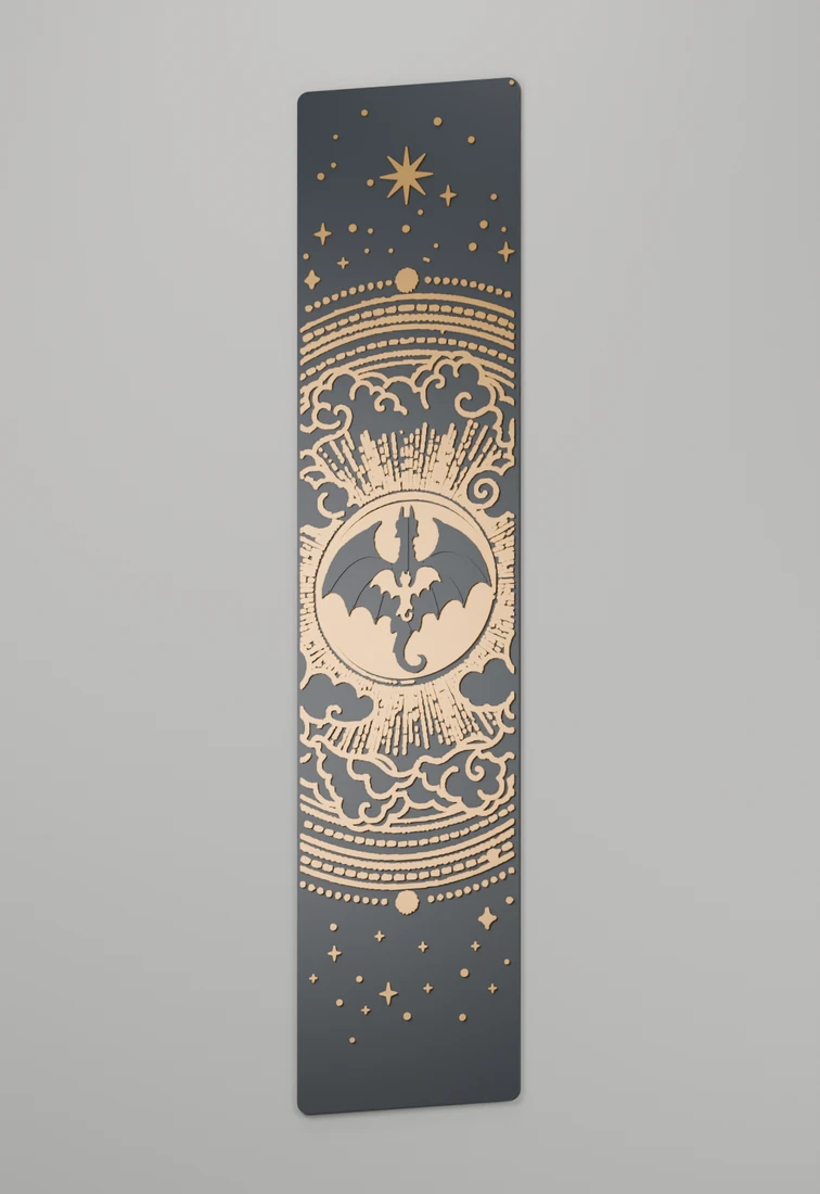 Violet · Drachen-Lesezeichen mit Relief · Ansicht 1