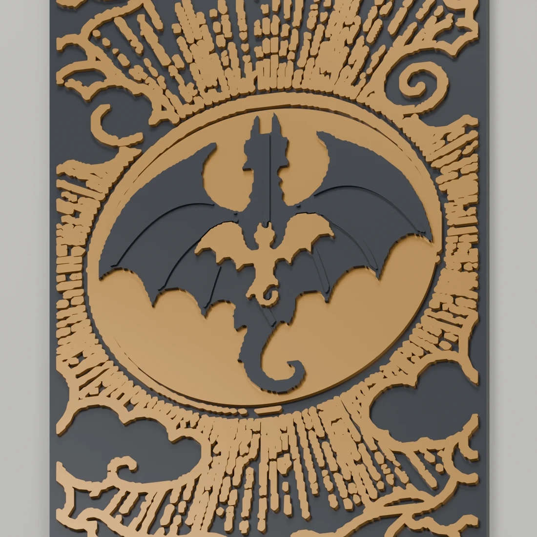 Violet · Drachen-Lesezeichen mit Relief · Ansicht 3