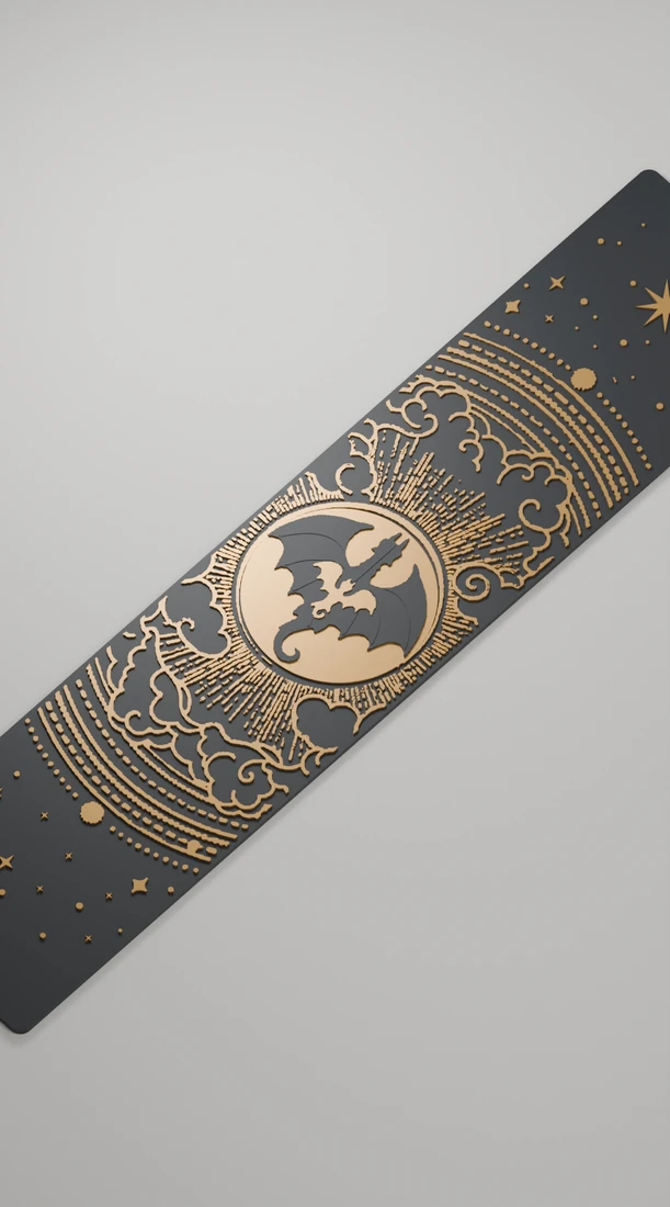Violet · Drachen-Lesezeichen mit Relief · Ansicht 5