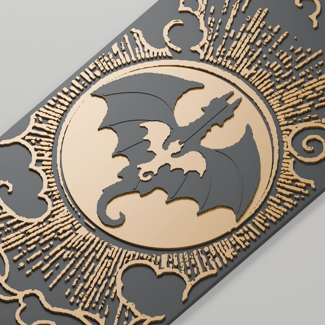 Violet · Drachen-Lesezeichen mit Relief · Ansicht 6