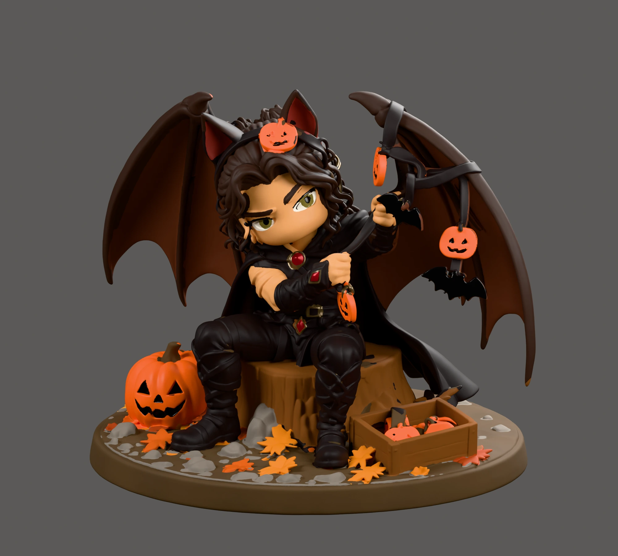Cassian · Verheddertes Halloween · Farbvorschau des 3D-Modells · Ansicht 1