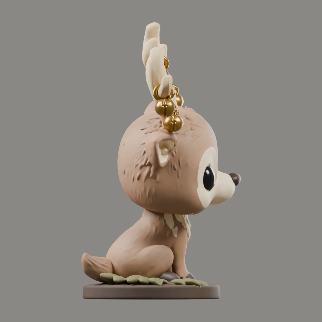 Hirsch mit Glöckchen · Funko-Stil · Ansicht 4