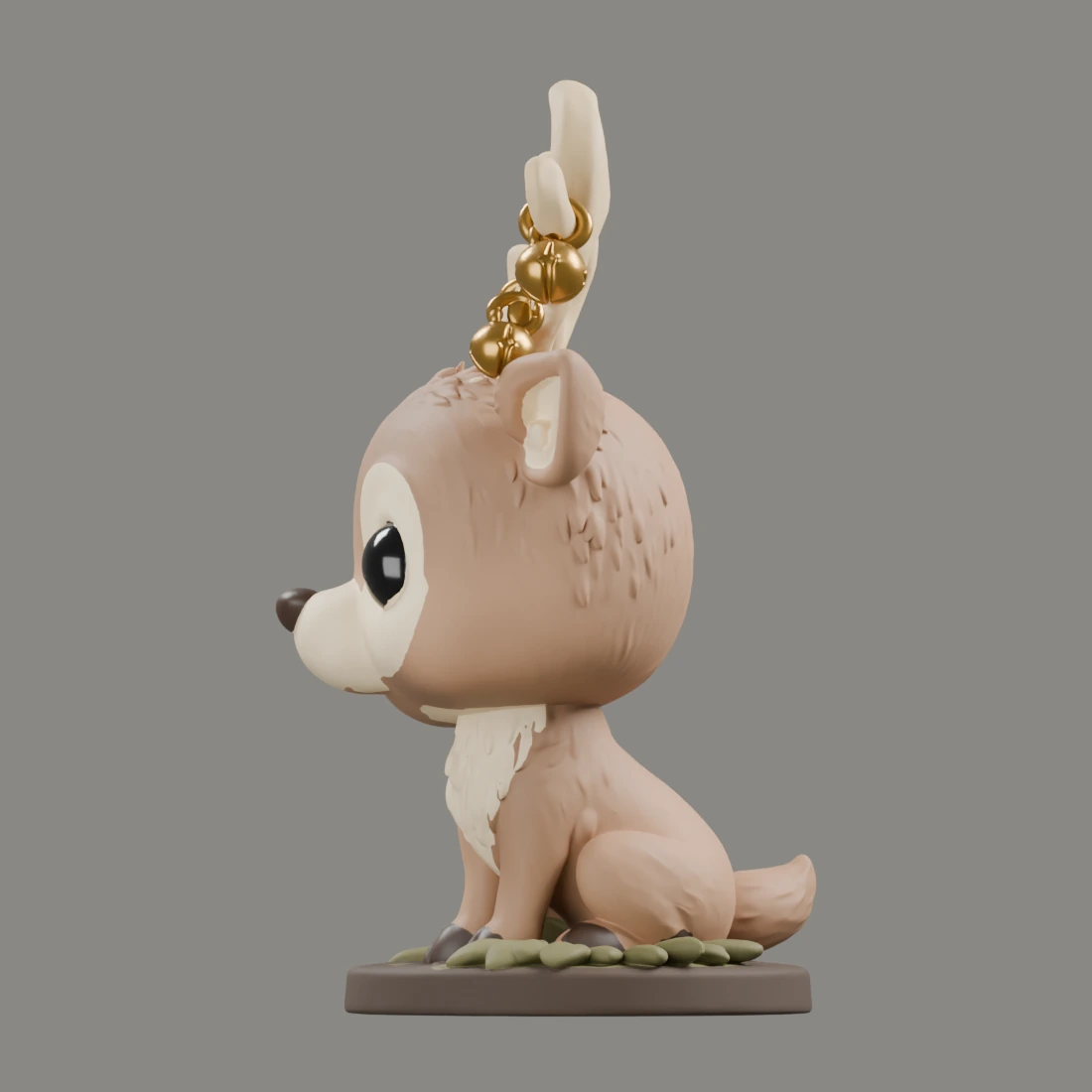 Hirsch mit Glöckchen · Funko-Stil · Ansicht 5