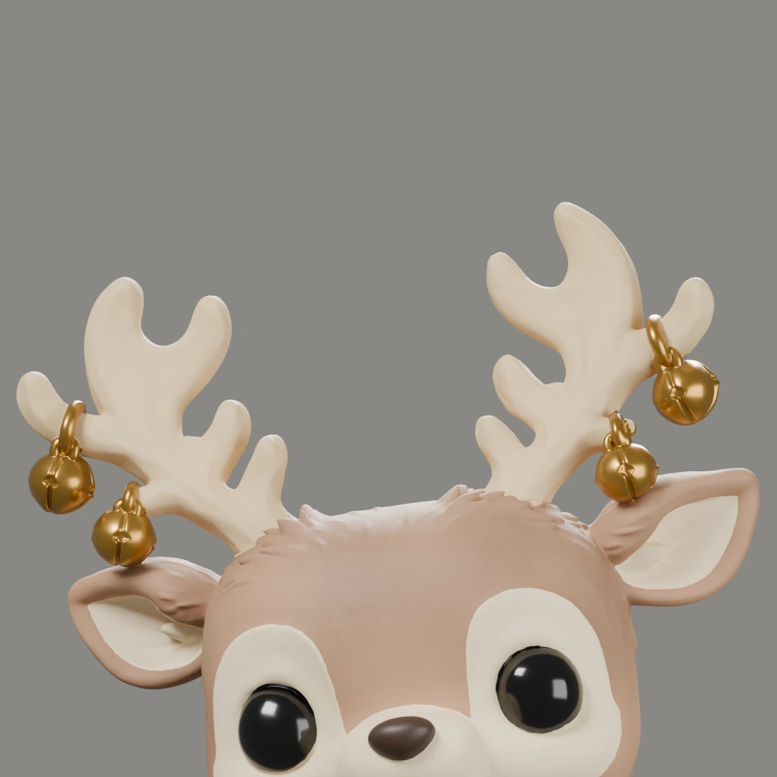 Hirsch mit Glöckchen · Funko-Stil · Ansicht 6