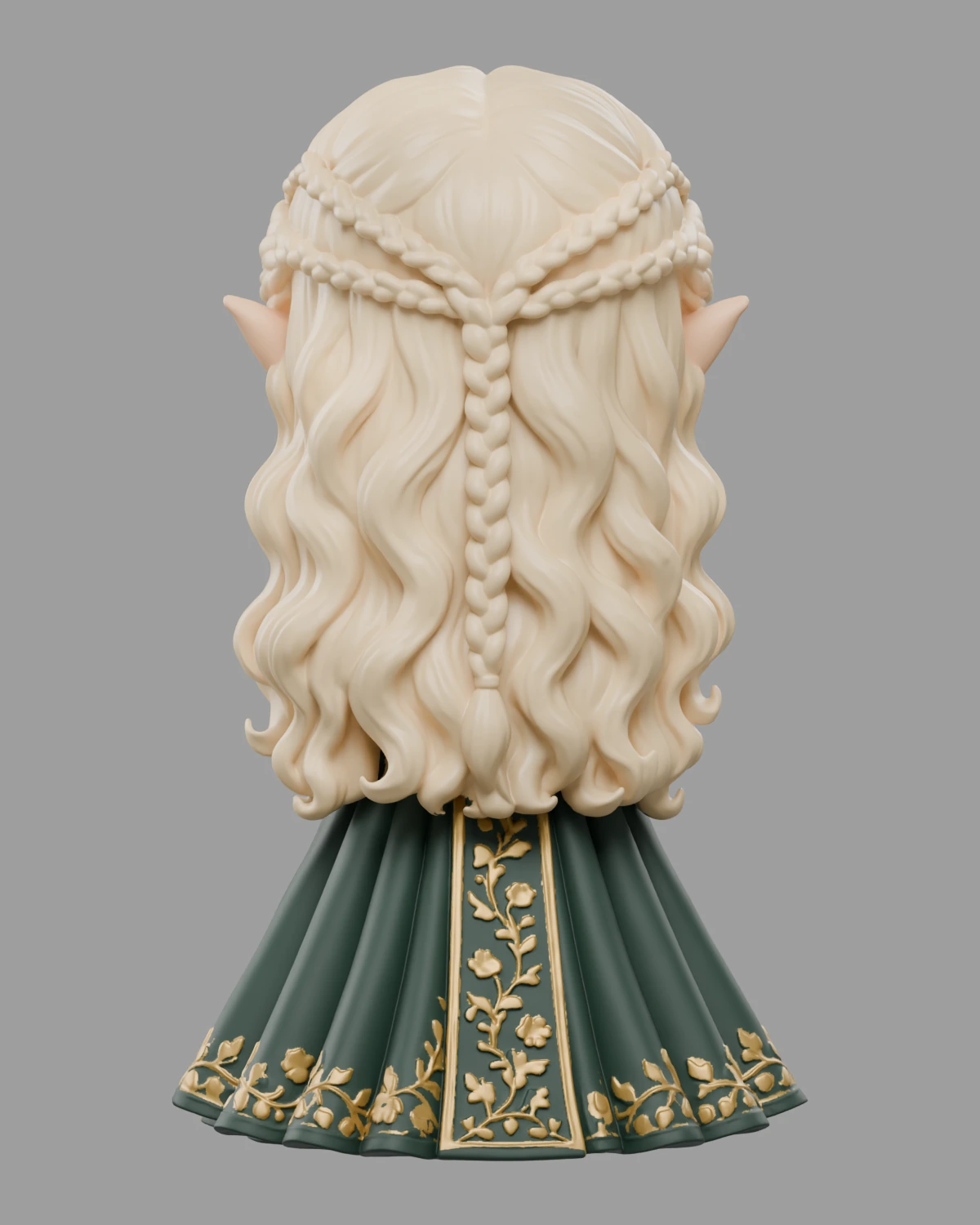 Everlayne · Grün-goldenes Kleid · Ansicht 3
