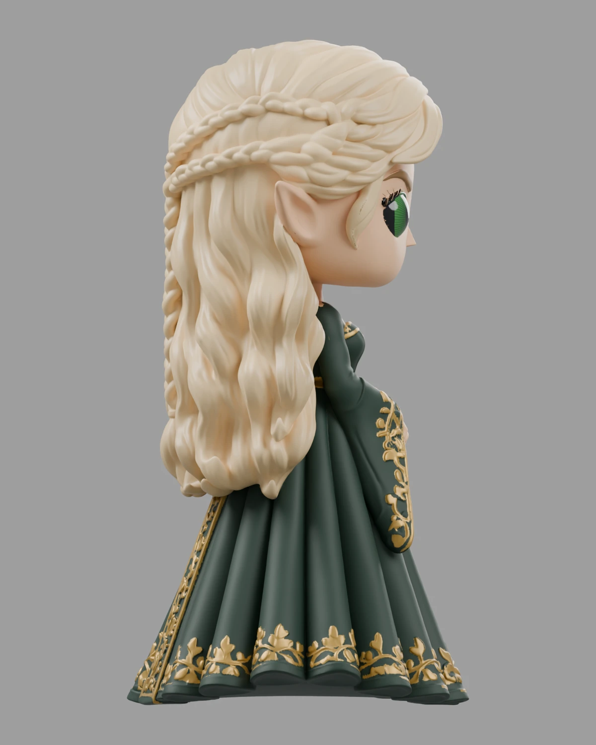 Everlayne · Grün-goldenes Kleid · Ansicht 4