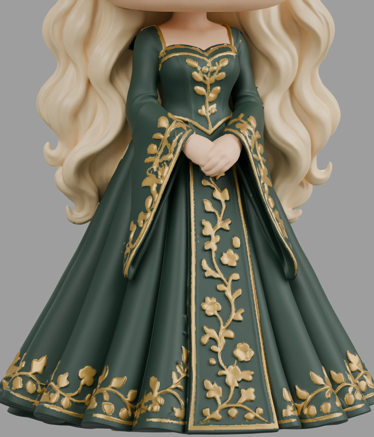 Everlayne · Grün-goldenes Kleid · Ansicht 7