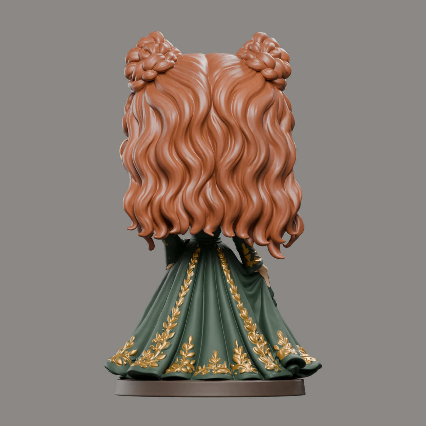 Jude Duarte · Grüngoldenes Kleid · Ansicht 3