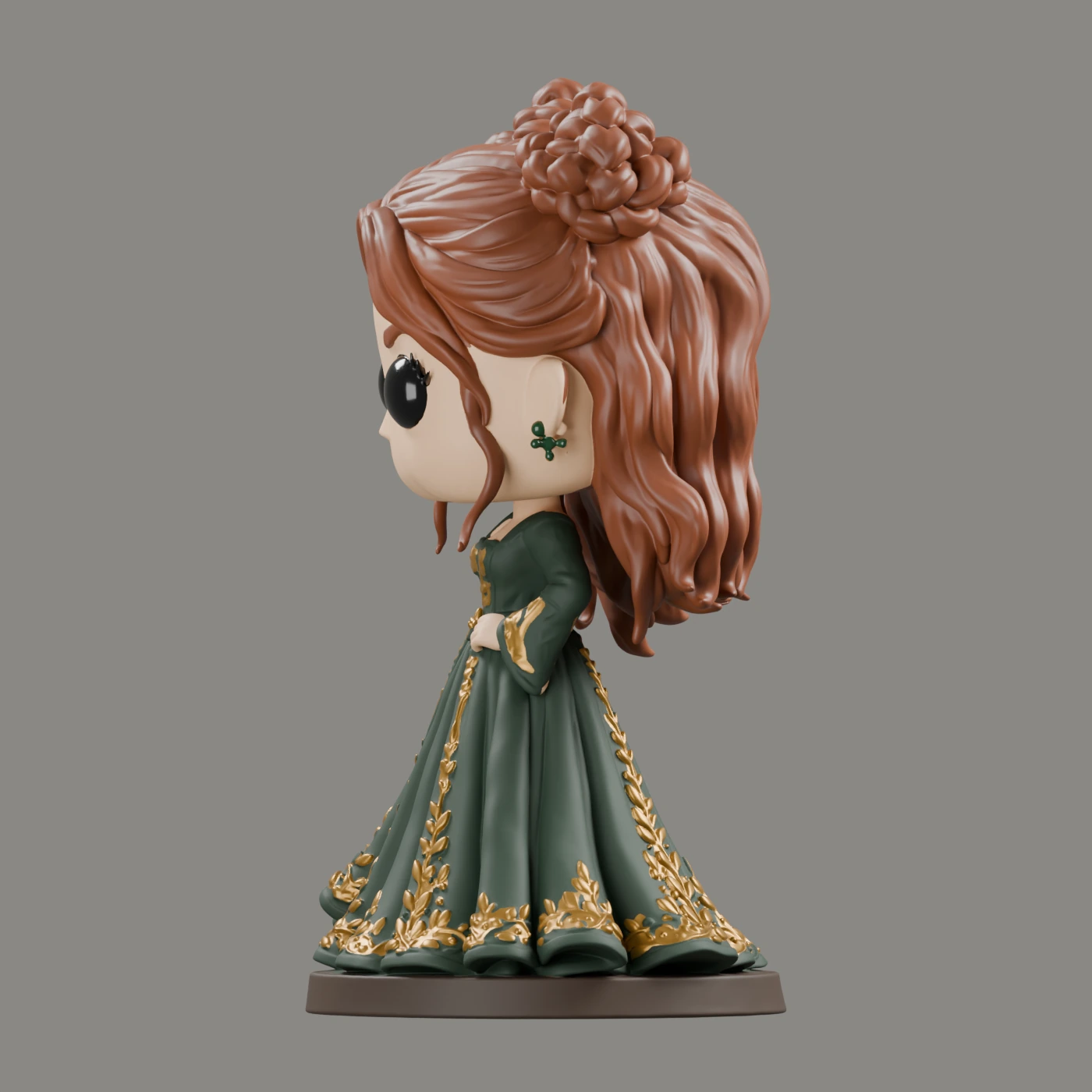 Jude Duarte · Grüngoldenes Kleid · Ansicht 5