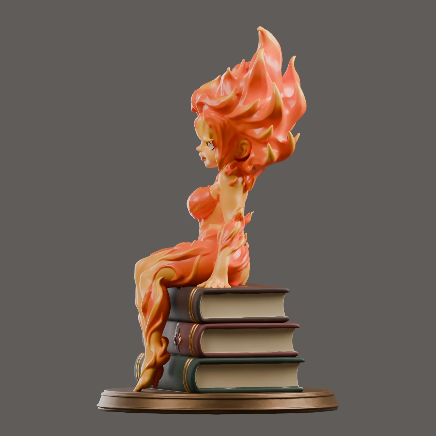 Lehabah · Feuergeist auf Büchern · Ansicht 4