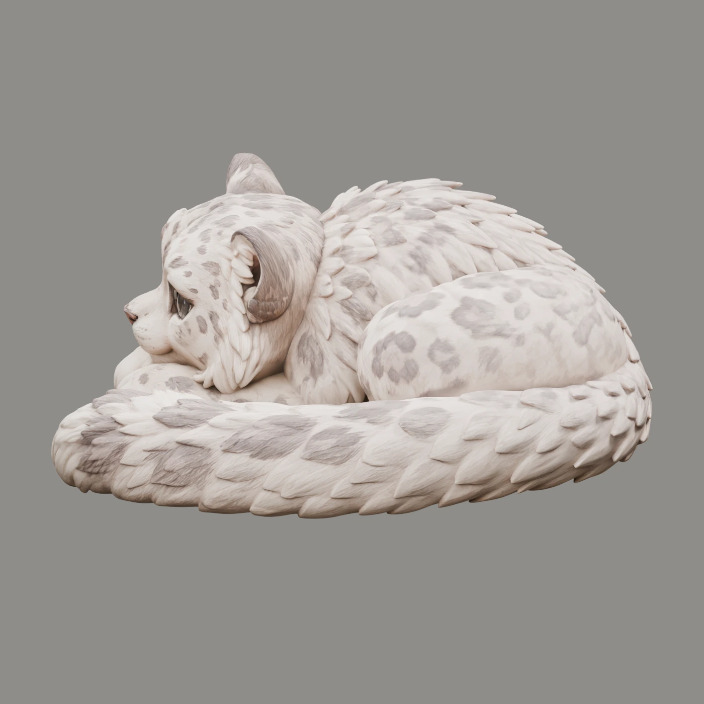 Geisterleopard · Ruhepause · Ansicht 5