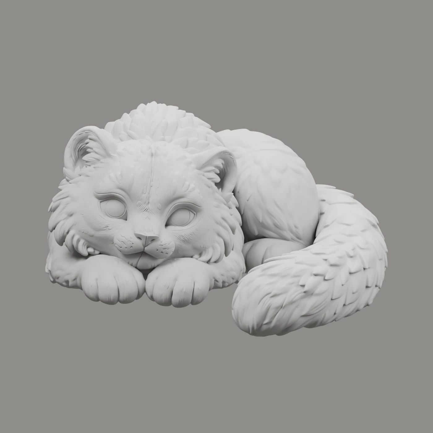 Geisterleopard · Ruhepause · Ansicht 8