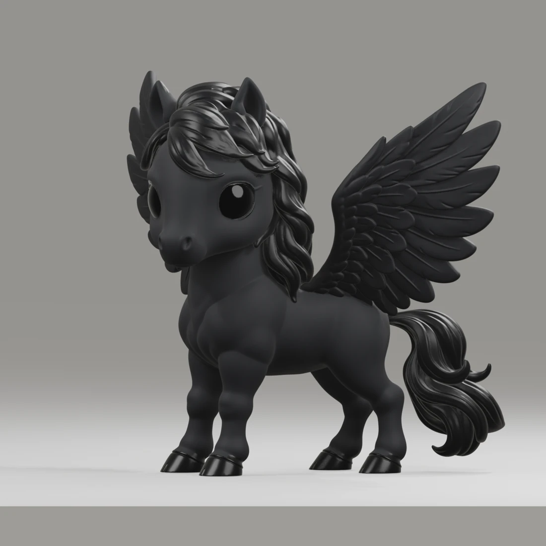 Meallan · Schwarzer Pegasus · Ansicht 2