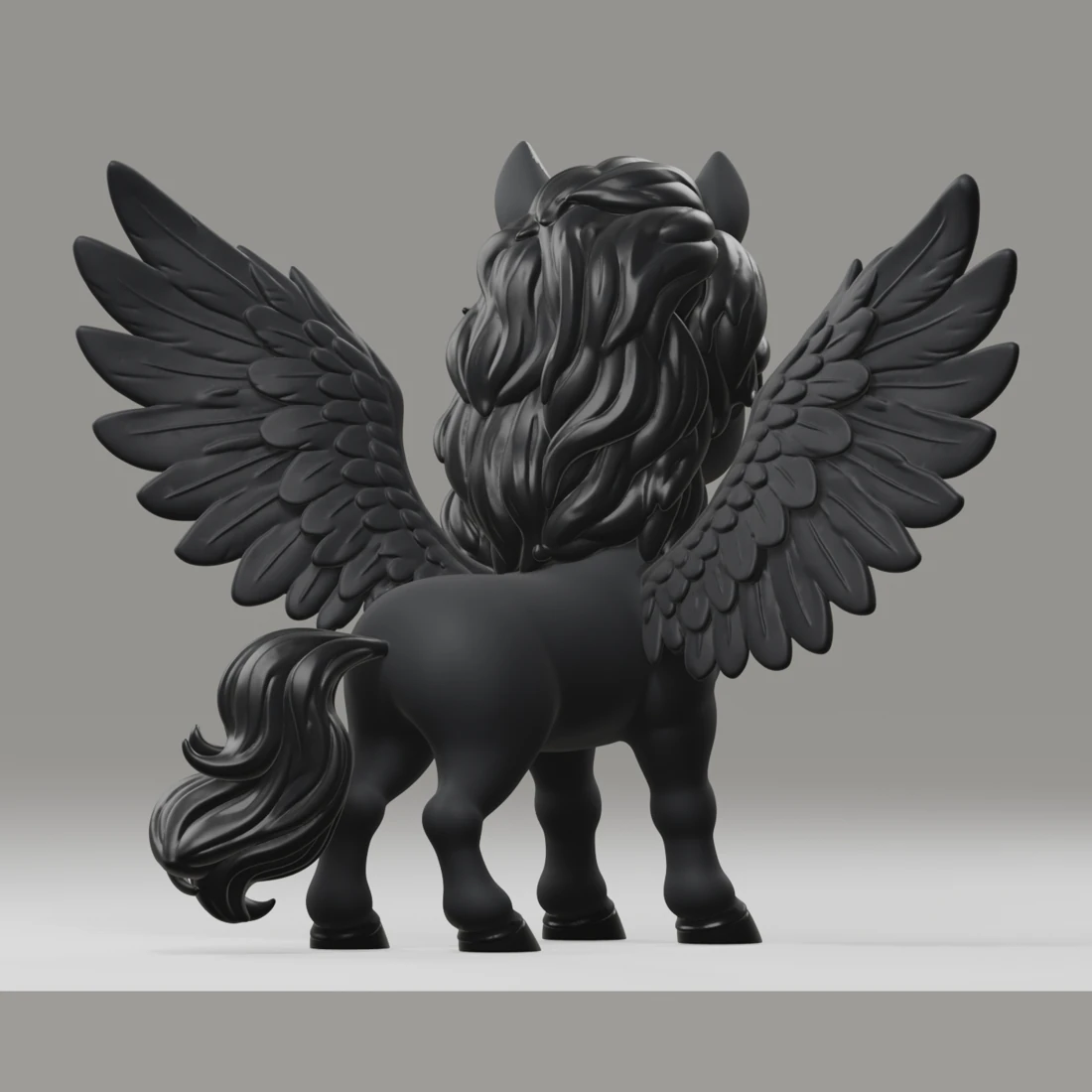 Meallan · Schwarzer Pegasus · Ansicht 3