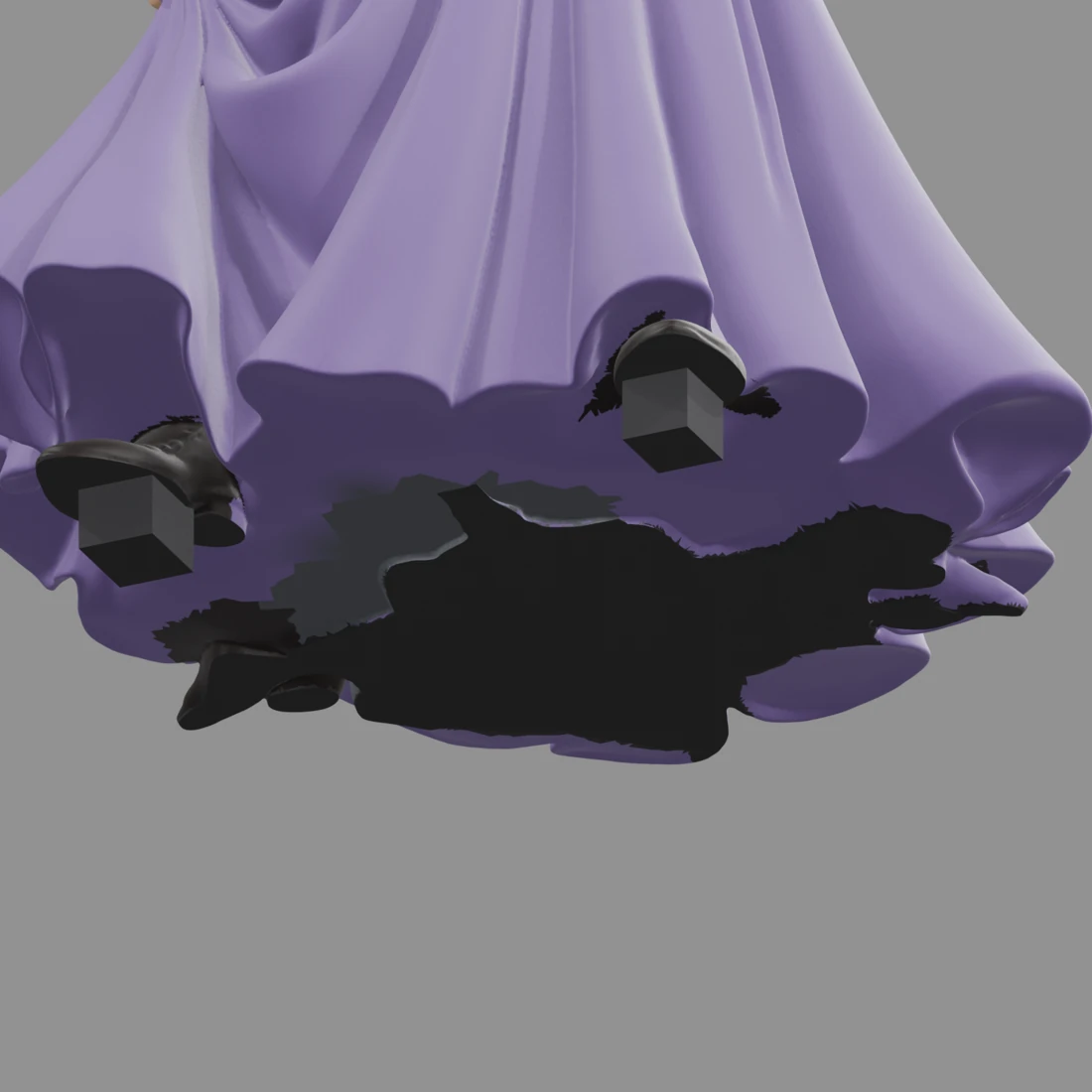Nesta Archeron · Fliederfarbenes Kleid · Ansicht 12