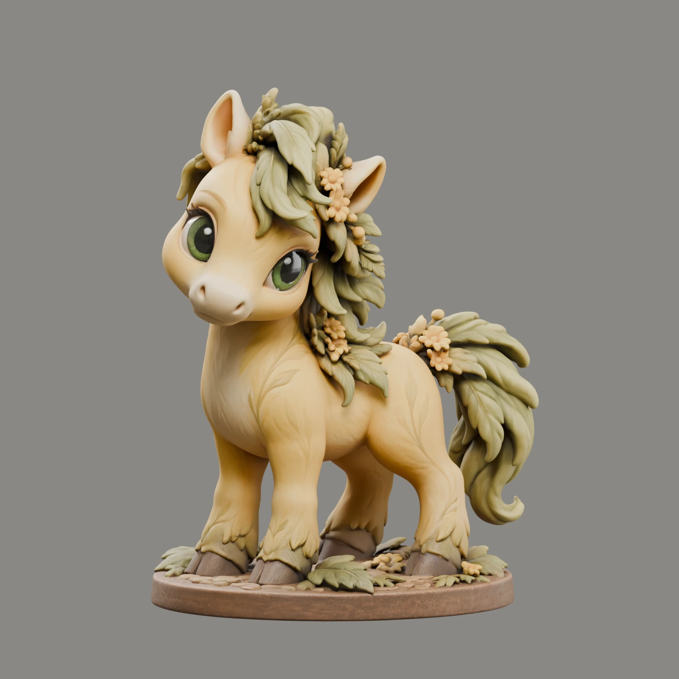 Ragworts Pony · Blättermähne · Ansicht 1