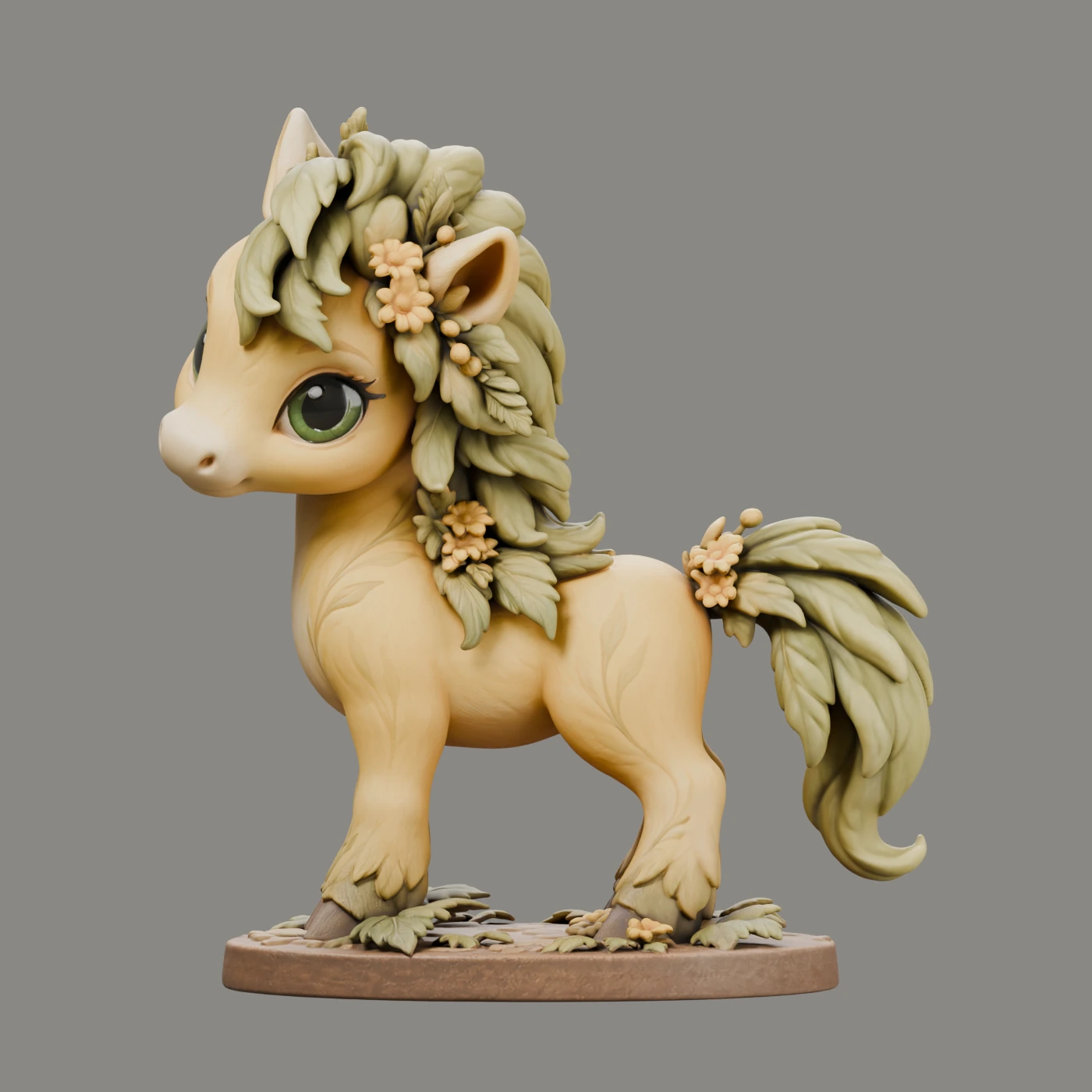 Ragworts Pony · Blättermähne · Ansicht 4
