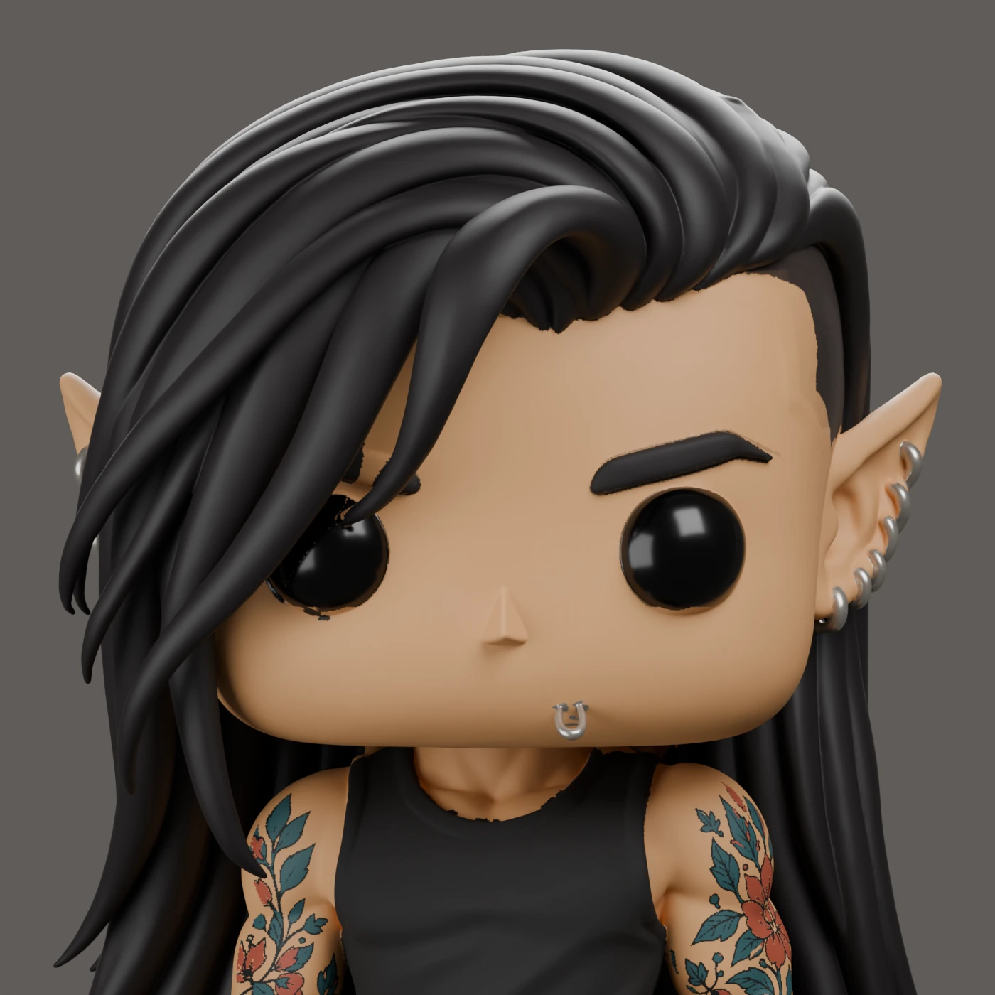 Ruhn Danaan · Tattoos und Piercings · Ansicht 7
