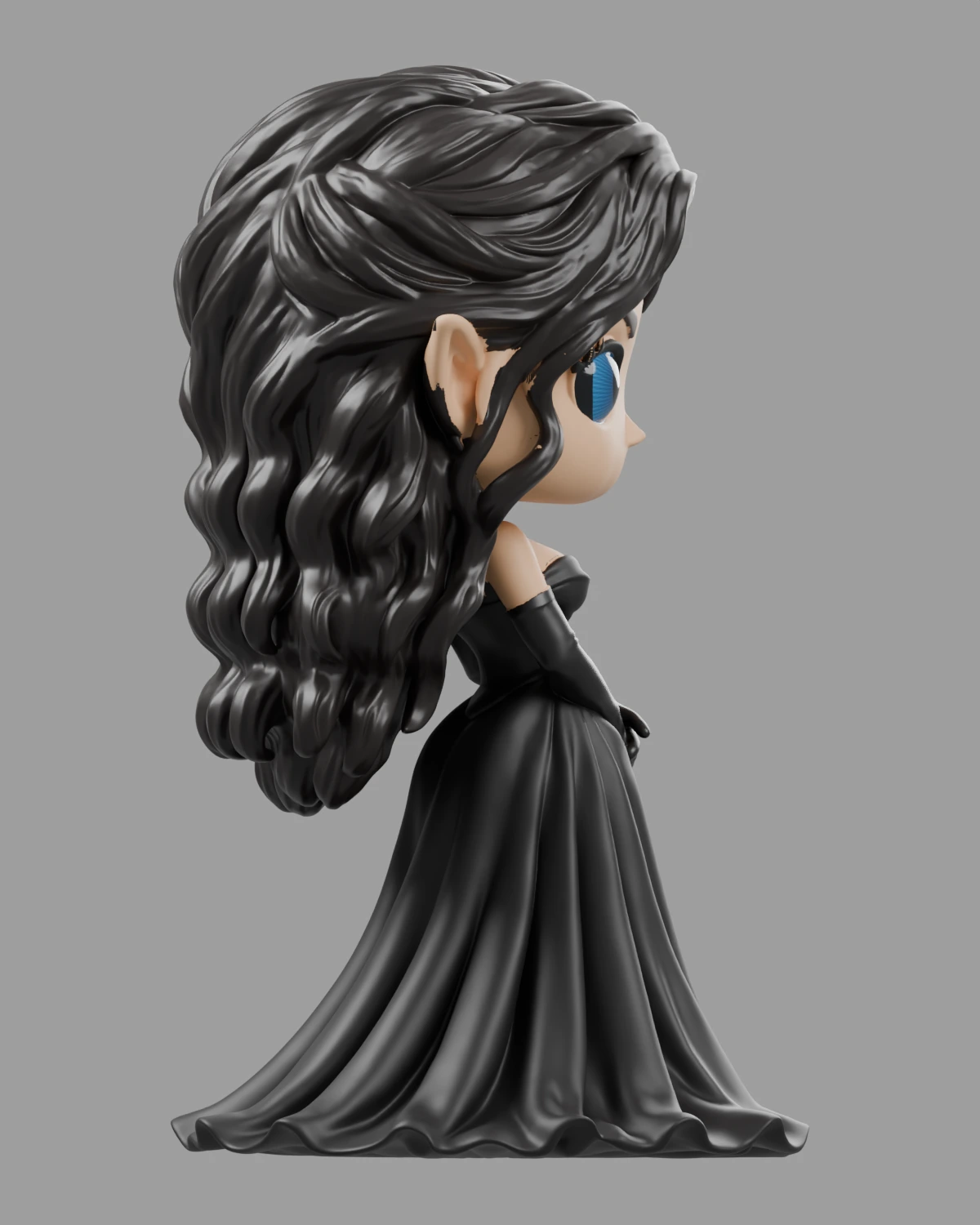 Saeris · Schwarzes Kleid · Ansicht 4