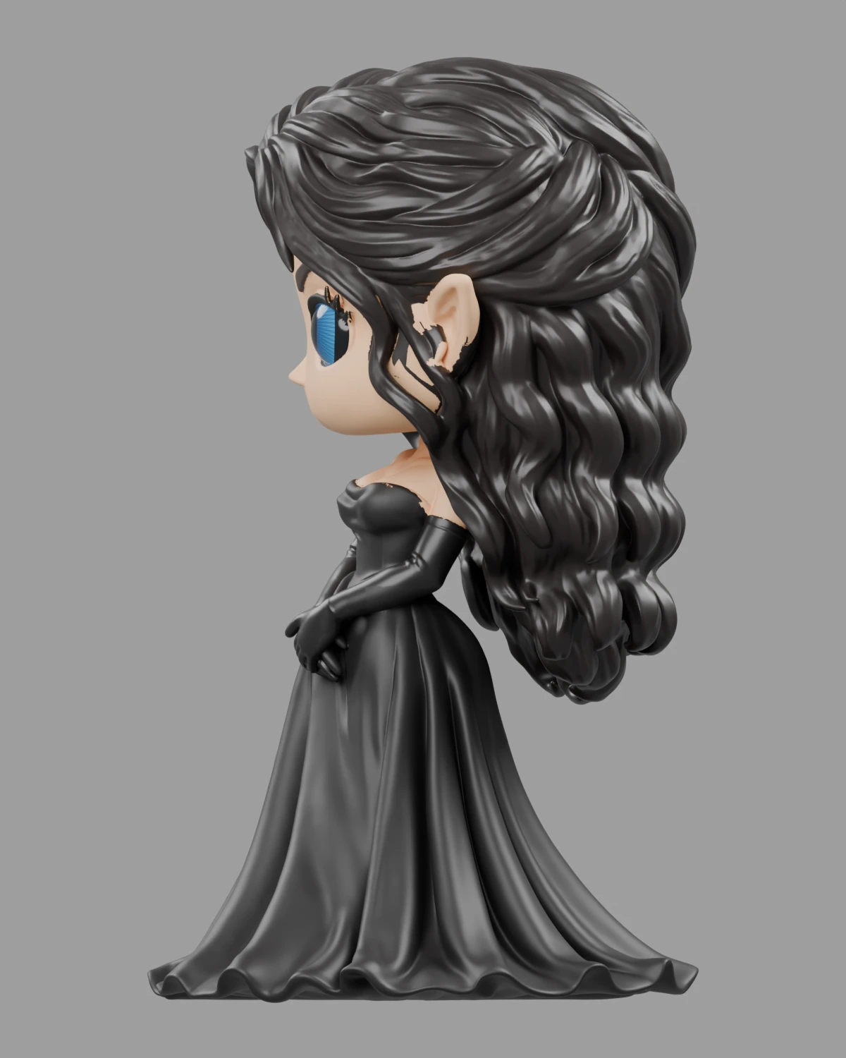 Saeris · Schwarzes Kleid · Ansicht 5