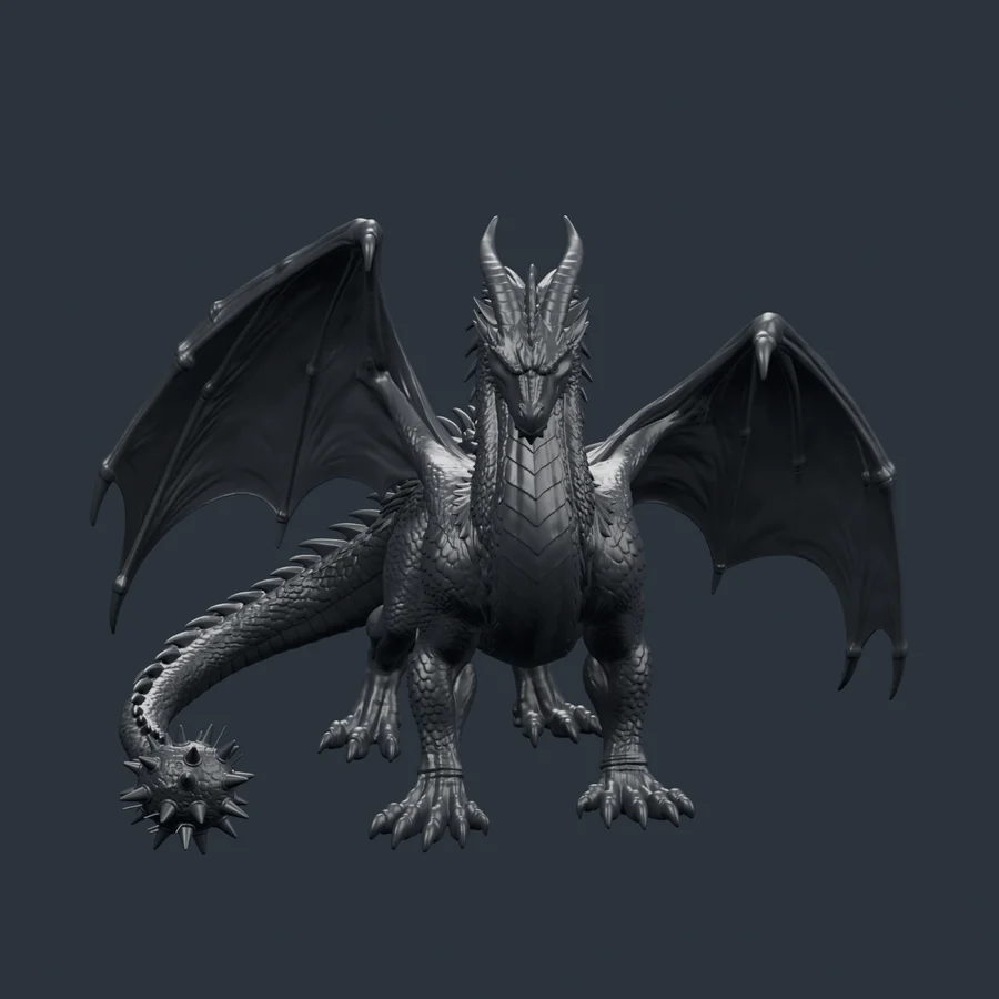 Tairn · the black dragon · 3D