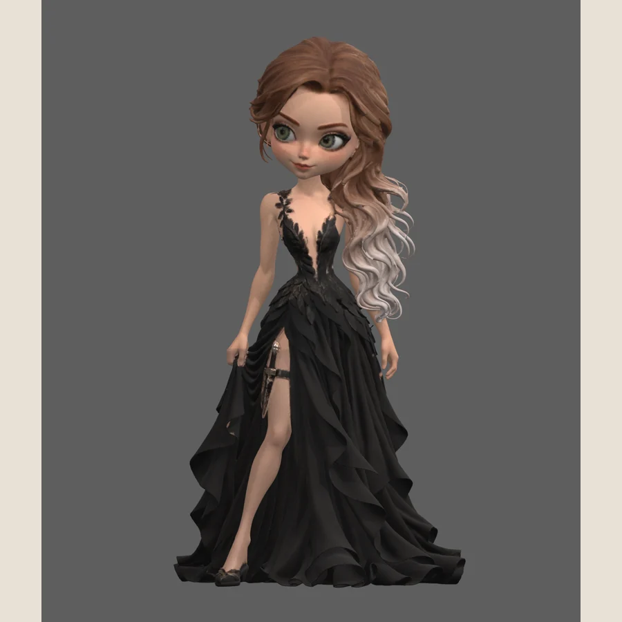Violet · the Tecarus dress · 3D