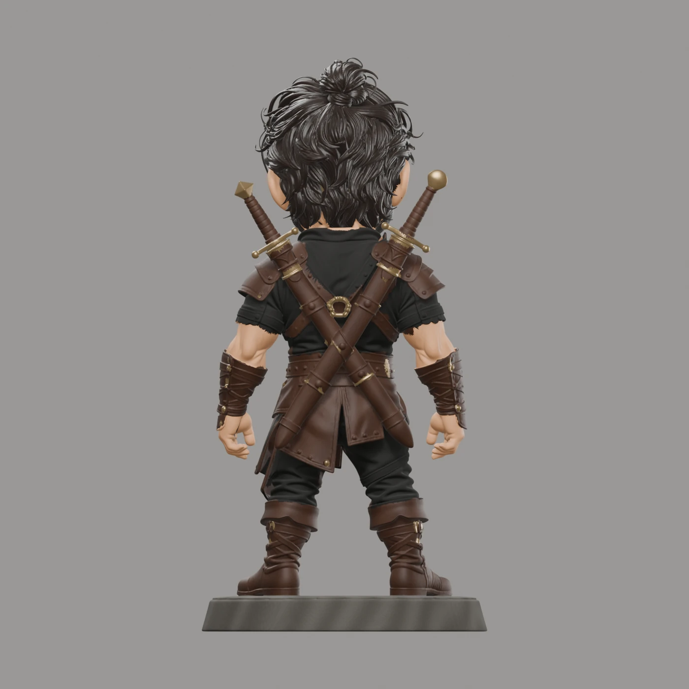 Wilder Hawthorne · Chibi mit zwei Schwertern · Ansicht 3