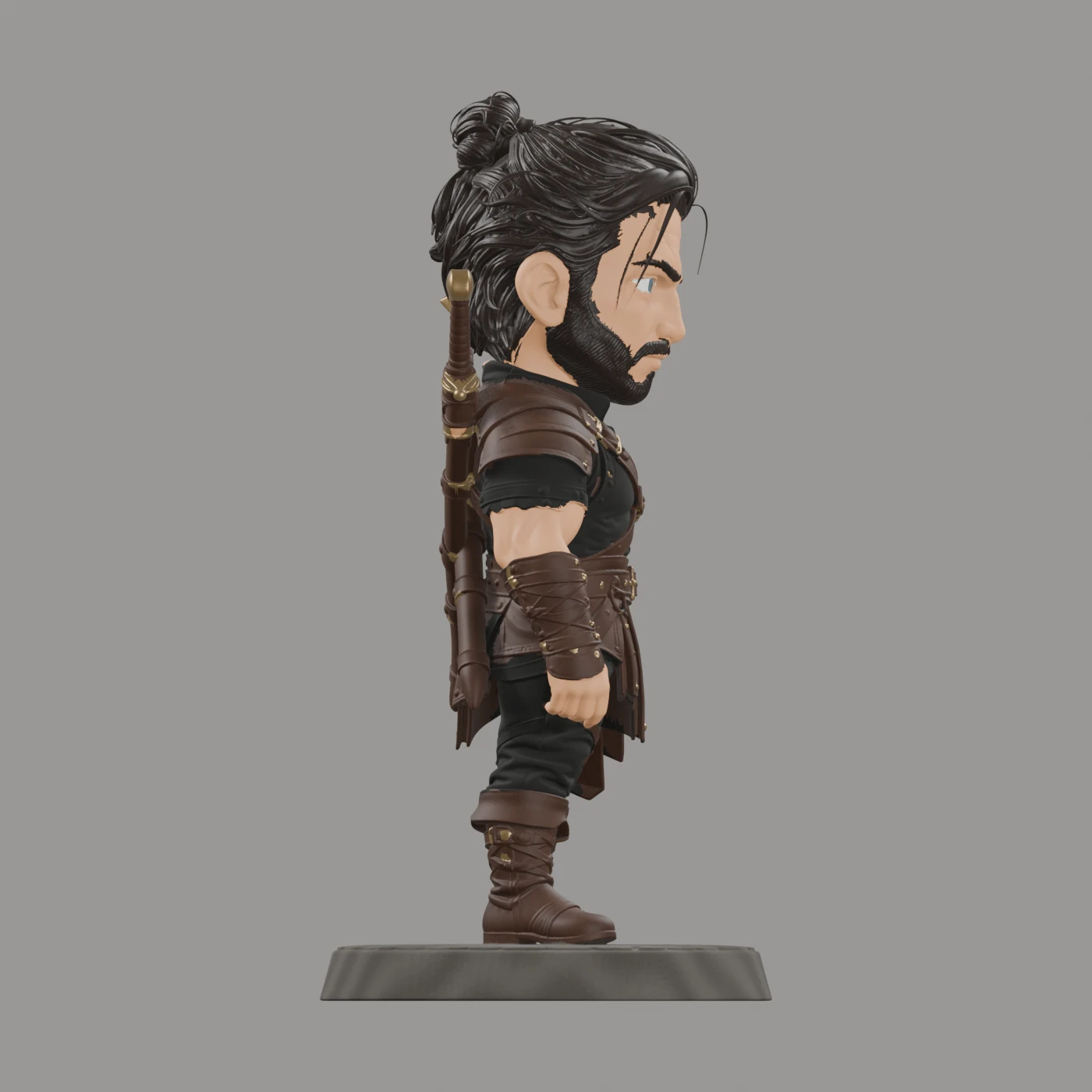 Wilder Hawthorne · Chibi mit zwei Schwertern · Ansicht 4