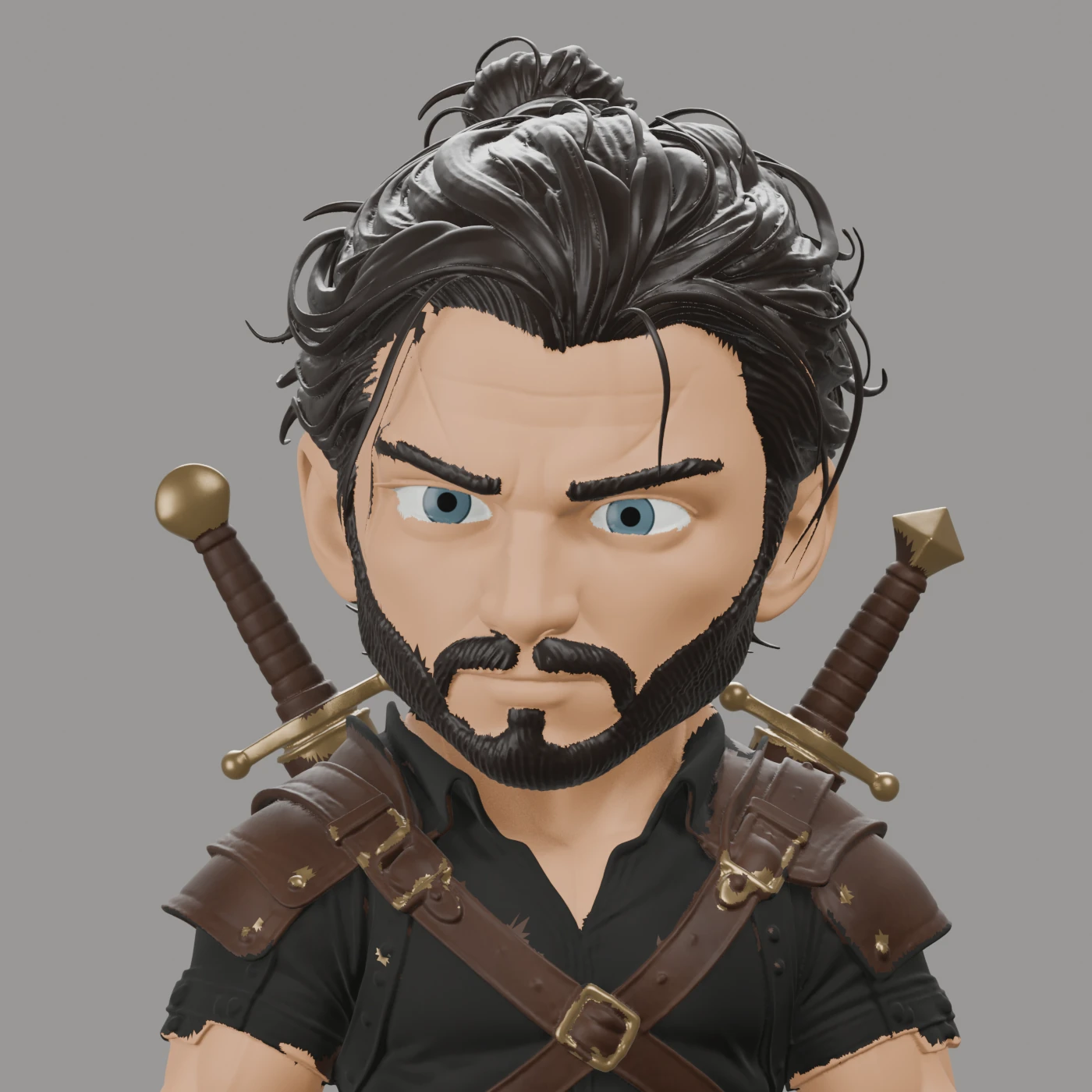 Wilder Hawthorne · Chibi mit zwei Schwertern · Ansicht 6