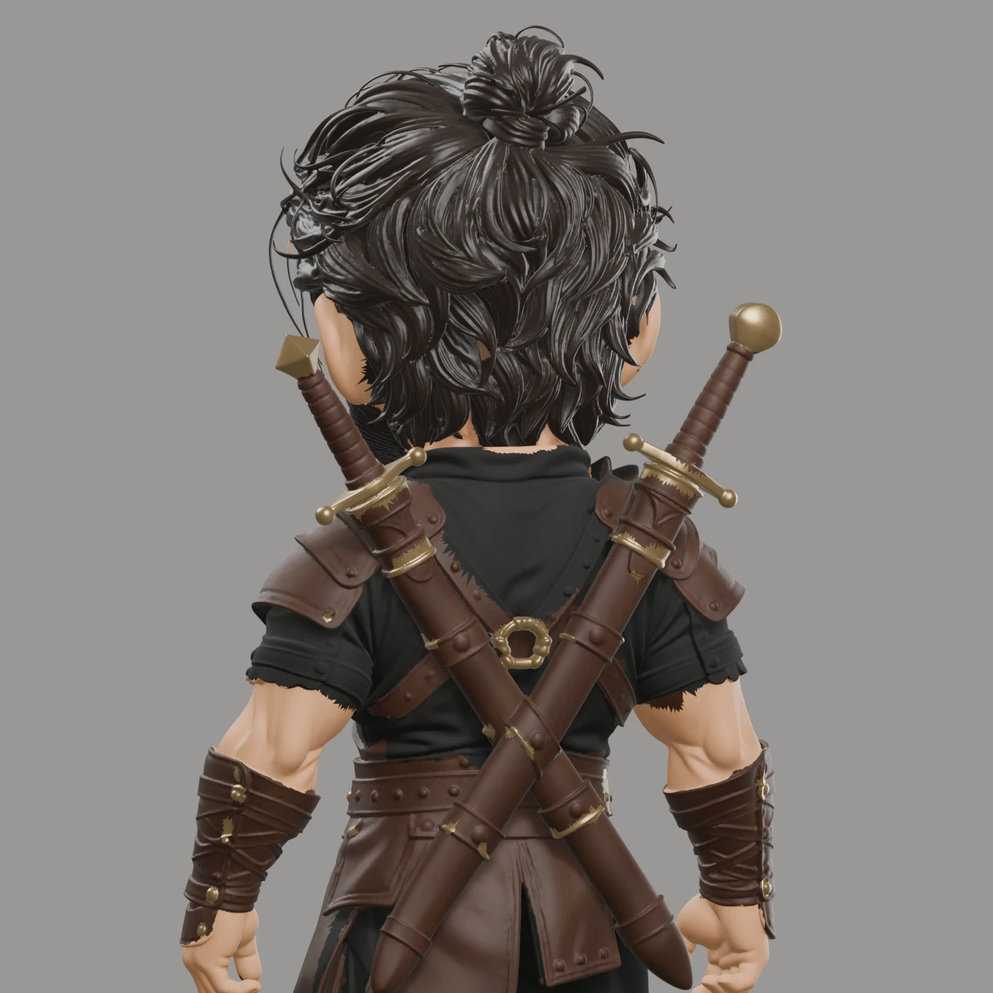 Wilder Hawthorne · Chibi mit zwei Schwertern · Ansicht 7