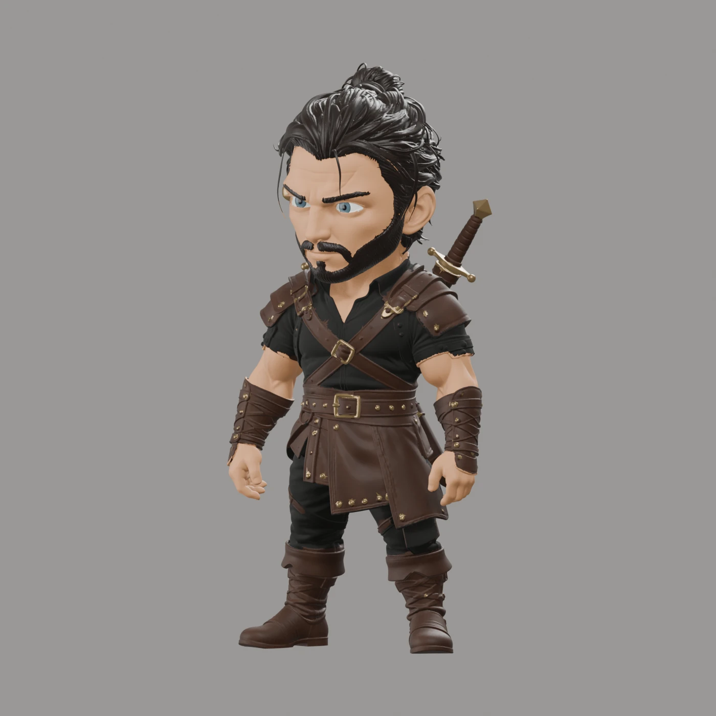 Wilder Hawthorne · Chibi mit zwei Schwertern · Ansicht 8