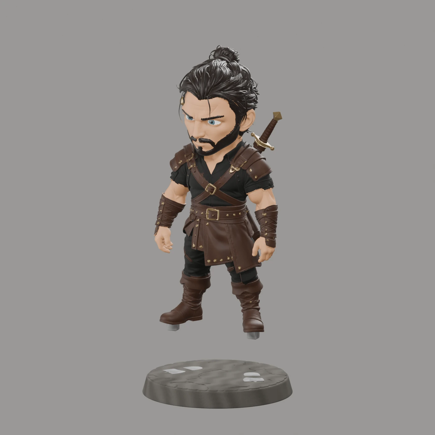 Wilder Hawthorne · Chibi mit zwei Schwertern · Ansicht 9