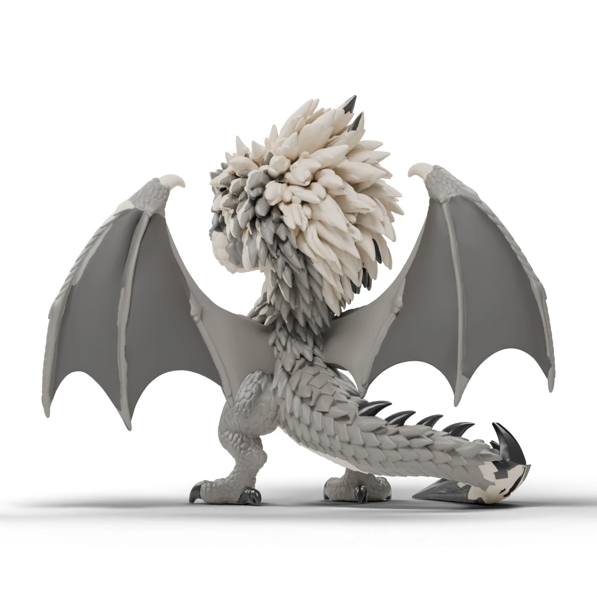 Wyvern · Erhobene Flügel · Ansicht 3