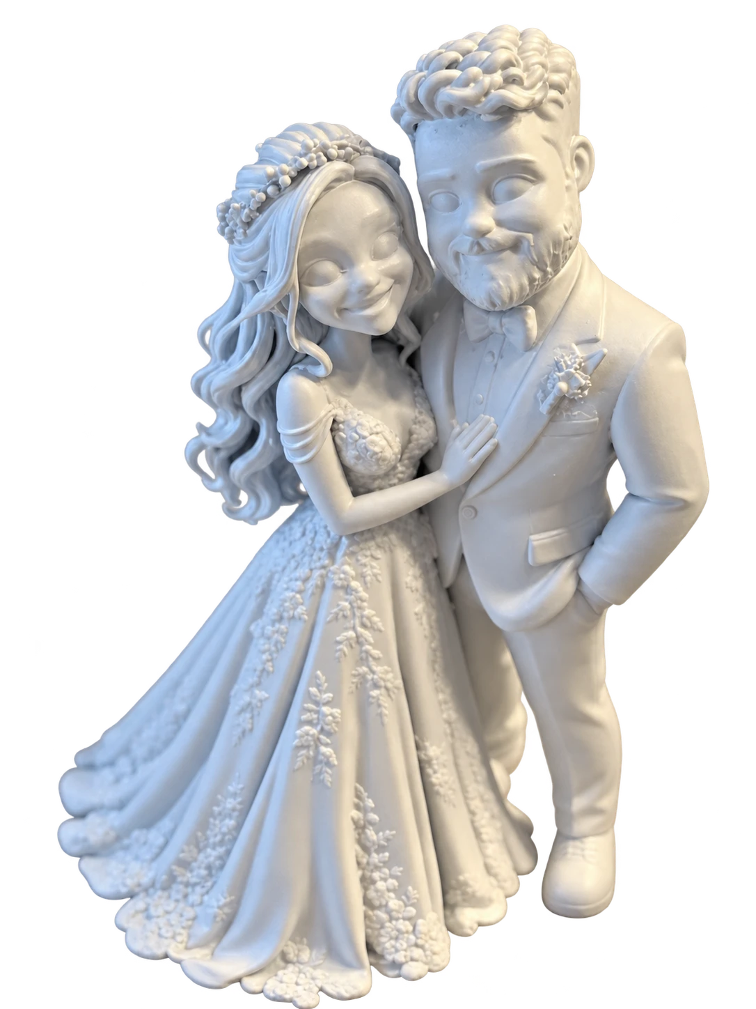 Unsere Hochzeitsfigur mit weißer Grundierung